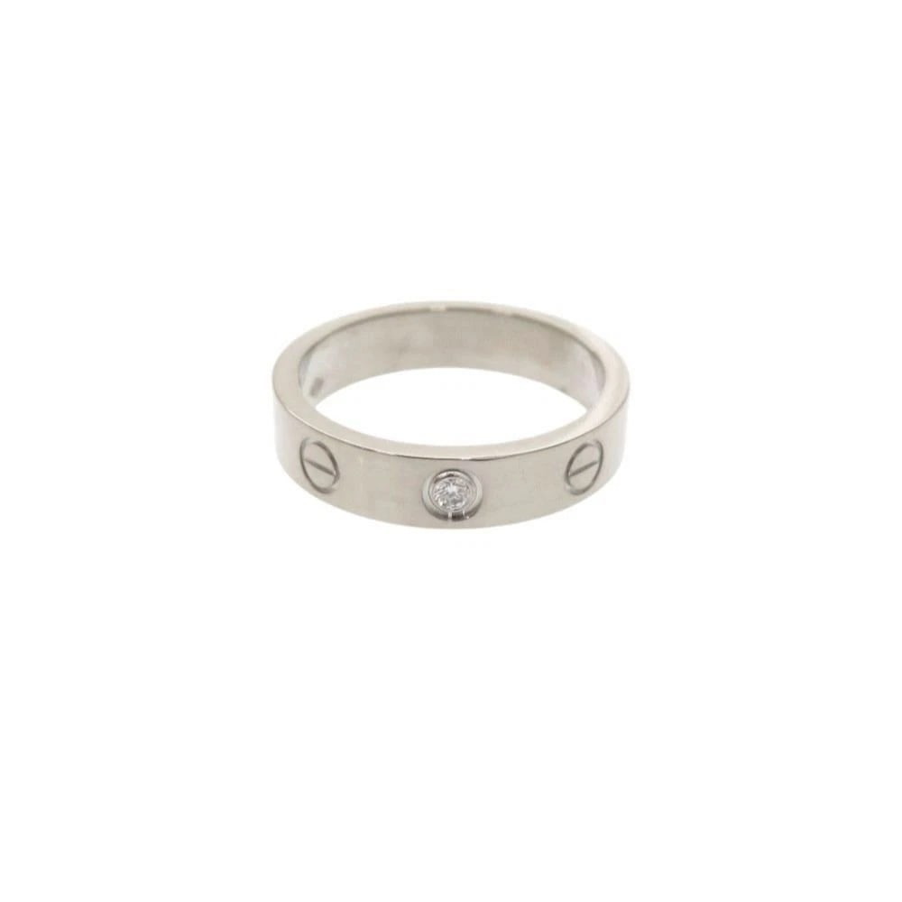 CARTIER LOVE RING SMALL DIAMOND K18WG 750 WHITE GOLD: Cartier Love Ring Small Diamond K18WG 750 White Gold Brand: CARTIER Type/Style: Ring Material: K18 White Gold, Diamond, Main Stone/Creation Natural Color: White Gold Size: 4.75US Accessories: None