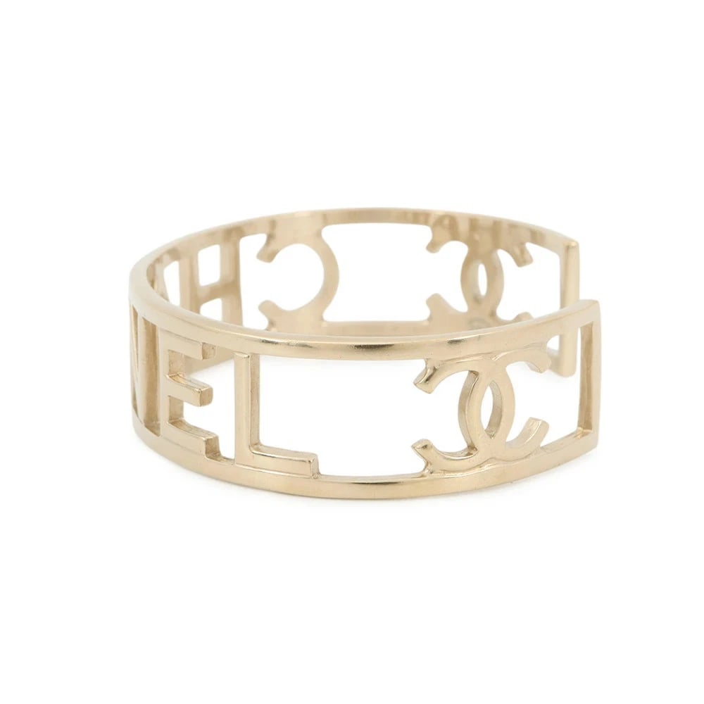 CHANEL BRACELET COCO MARK OPENWORK BANGLE - 3