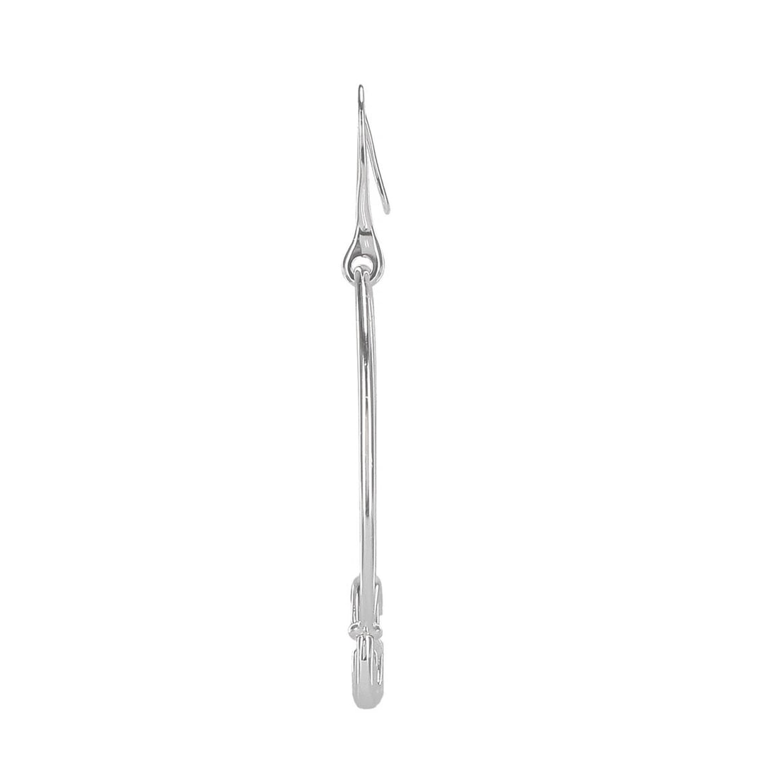 GUCCI EARRINGS INTERLOCKING G HOOK TYPE STERLING SILVER - 2