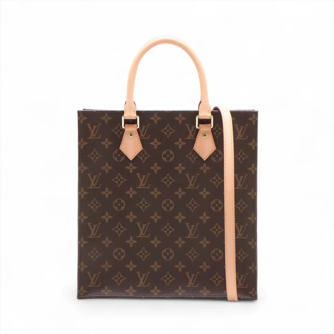 LOUIS VUITTON MONOGRAM SAC PLAT BROWN: Louis Vuitton Monogram Sac Plat Brown Brand: Louis Vuitton Type/Style: Tote bag Material: None Color: Brown Size: Height:11.8inchLength:11.4inchDepth:3.5inch Accessories: None Accessories Notice: