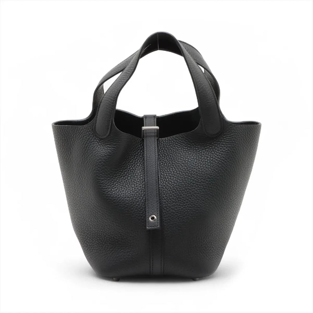 HERMES PICOTIN LOCK 18 PM TAURILLON CLEMENCE BLACK: Hermes Picotin Lock 18 PM Taurillon Clemence Black Brand: Hermes Type/Style: Hand bag Material: Taurillon Clemence Color: Black Size: Height:7.3inchLength:7.3inchDepth:5.5inch Accessories: None