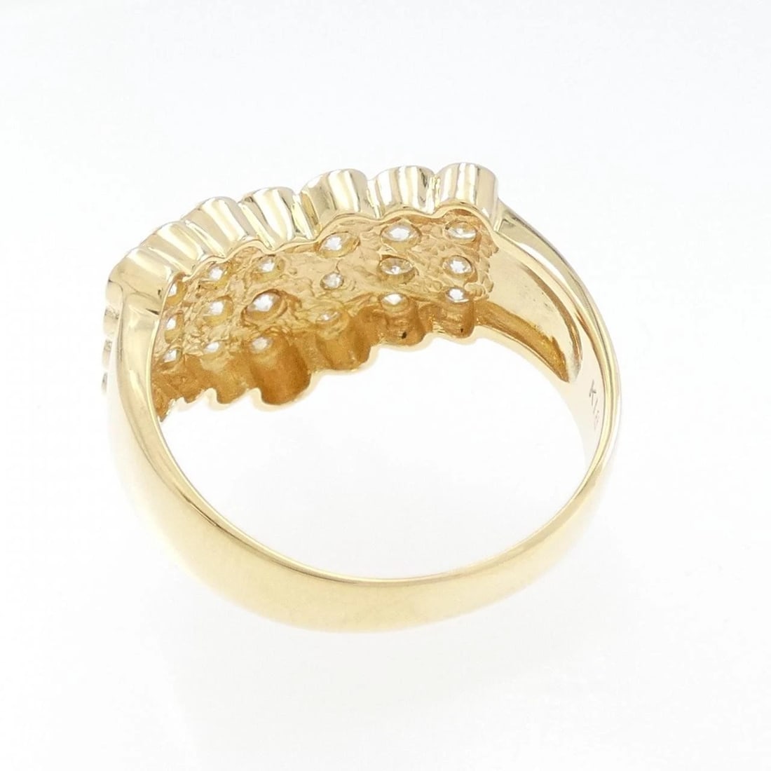 K18YG DIAMOND RING - 3