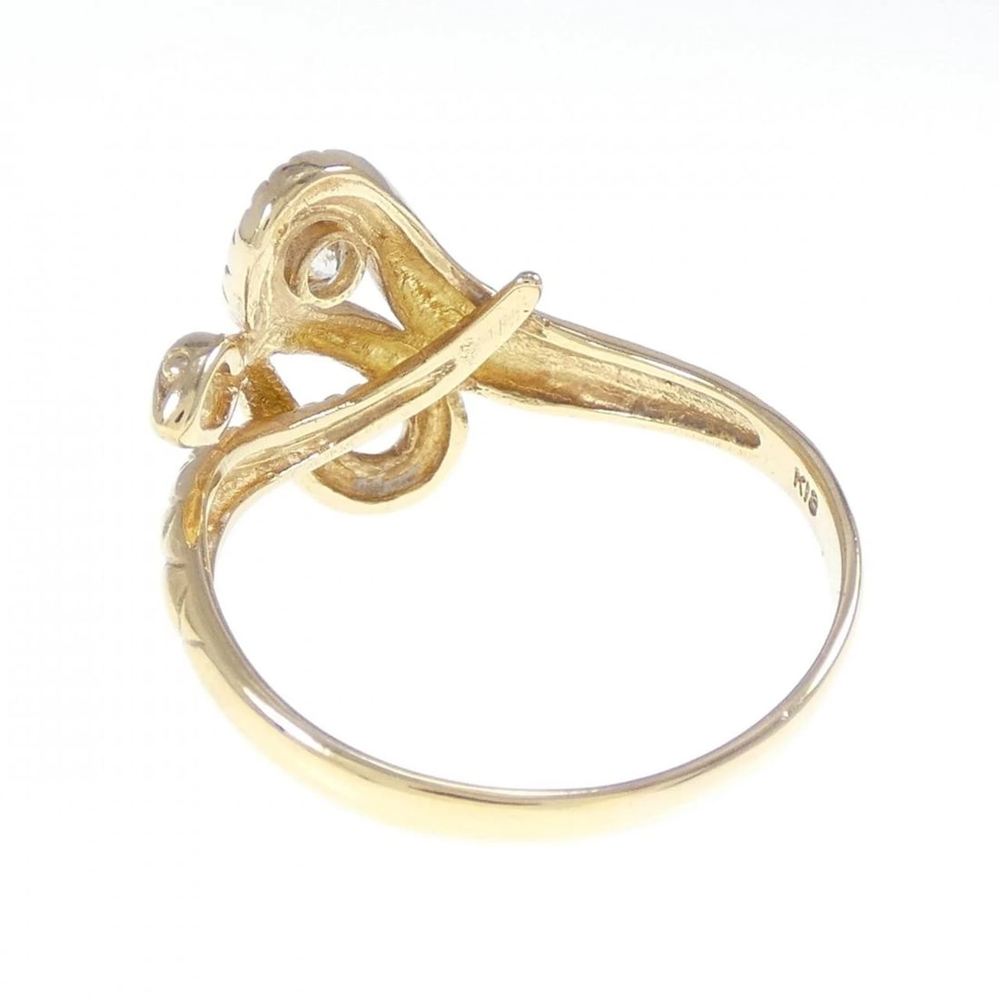 K18YG SNAKE DIAMOND RING - 3