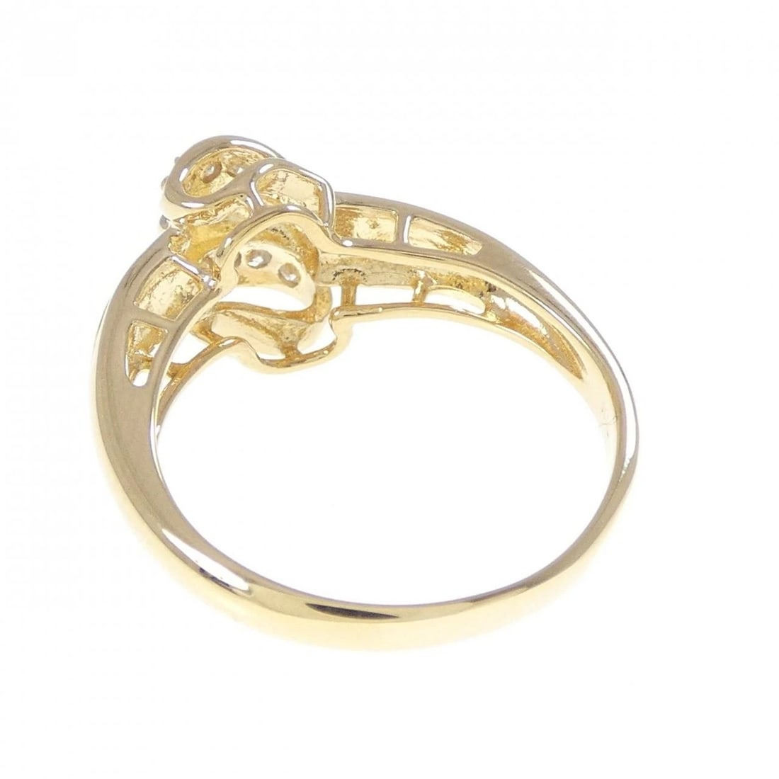 K18YG DIAMOND RING - 3