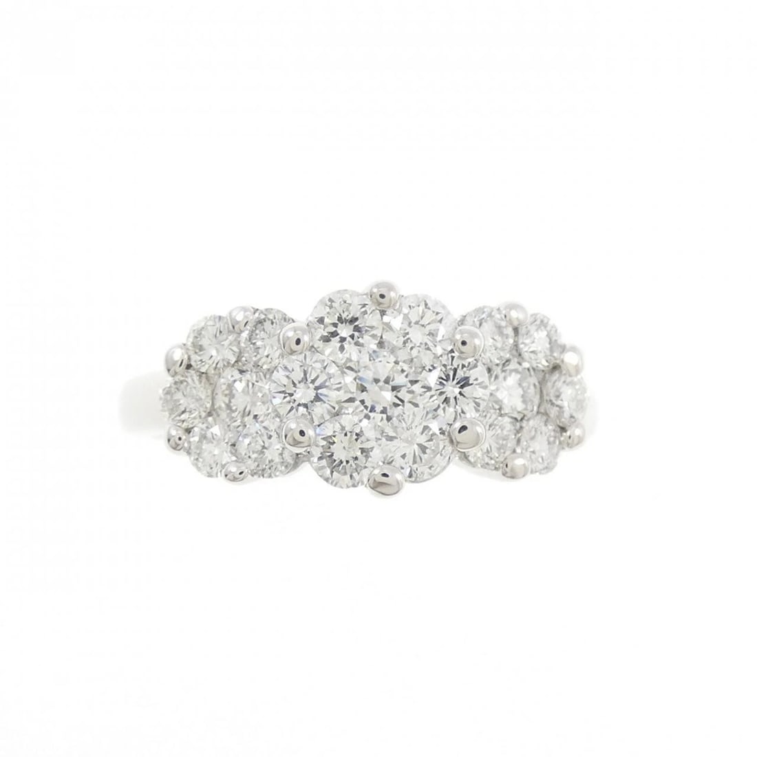 K18WG DIAMOND RING - 2