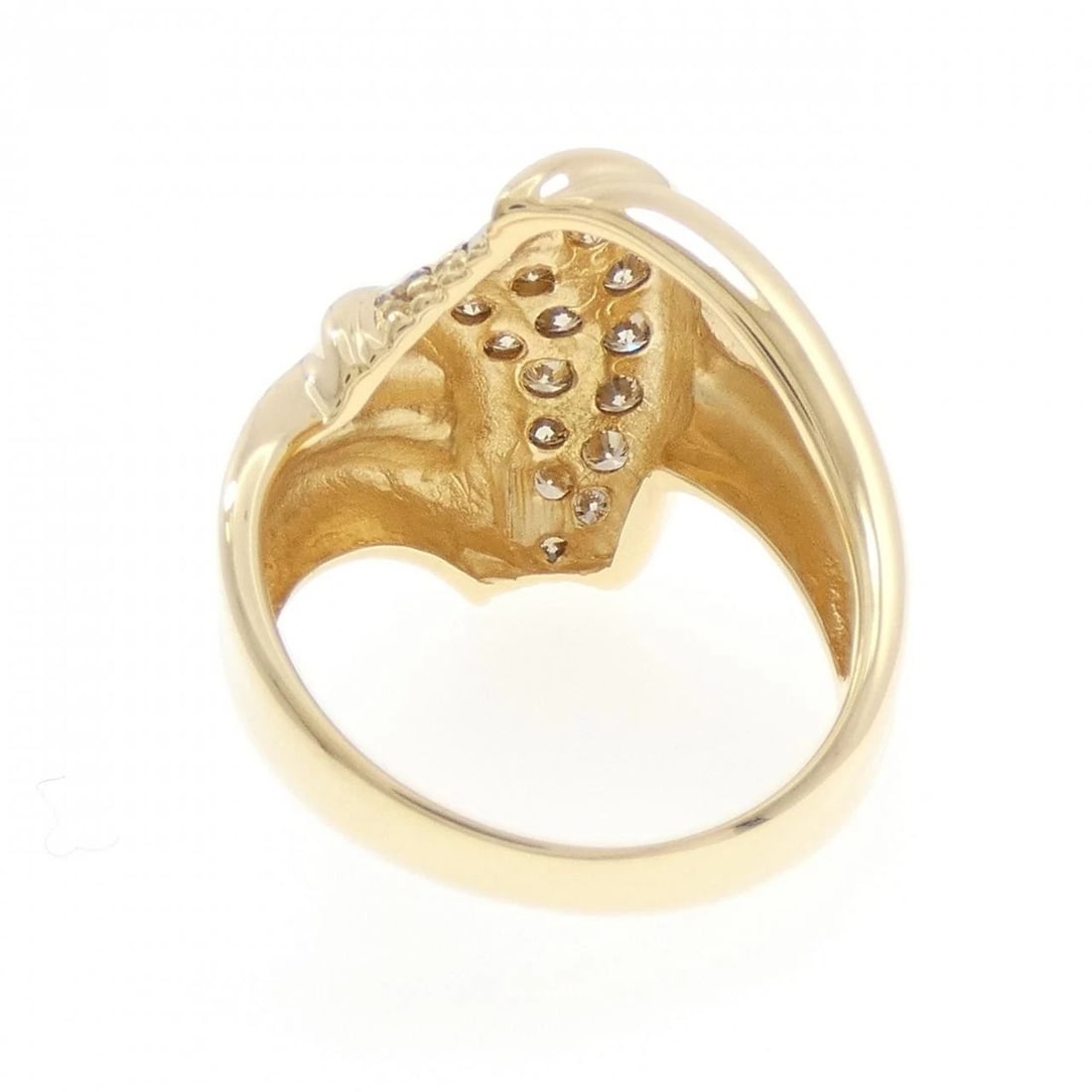 K18YG DIAMOND RING - 3
