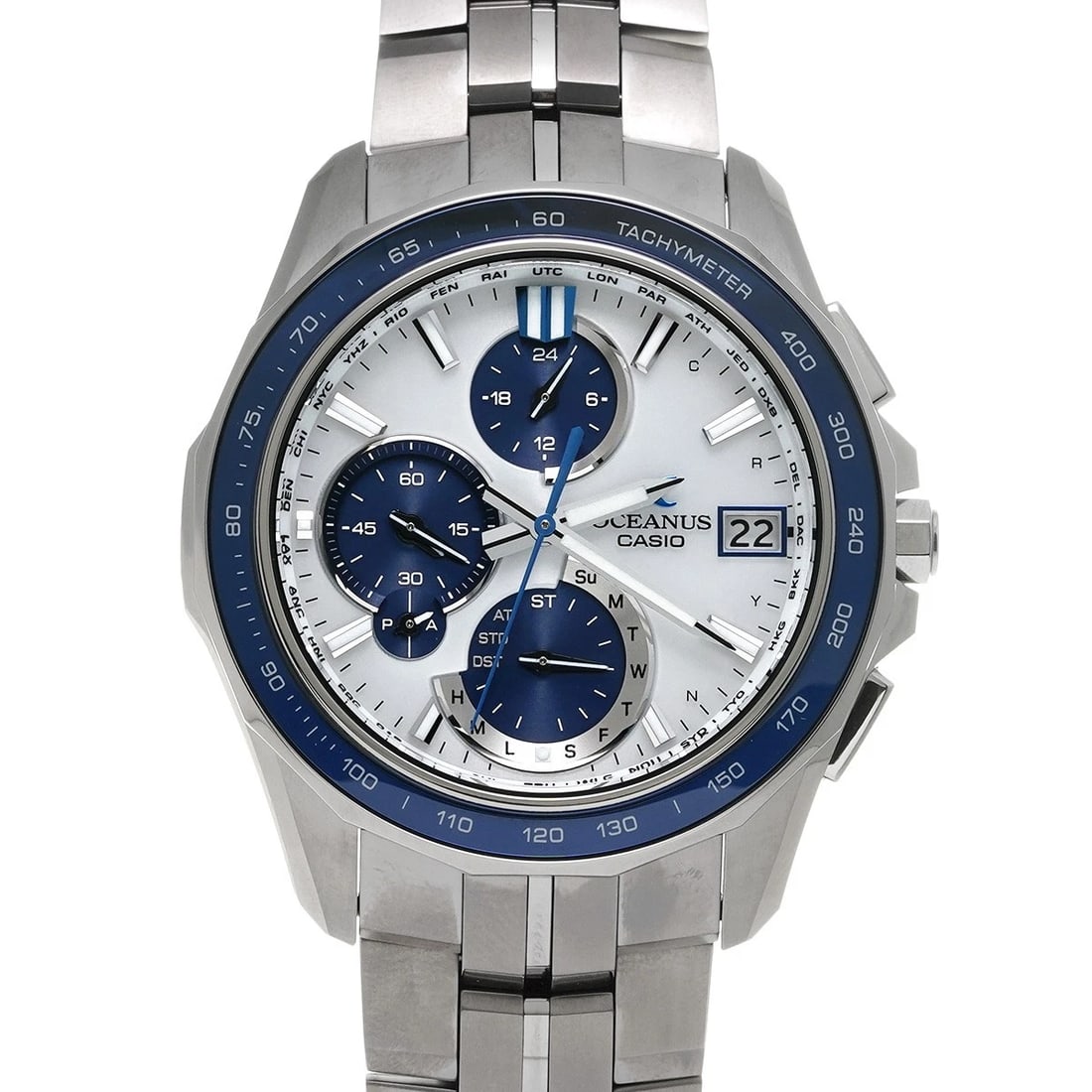 CASIO OCEANUS MANTA WHITE WATCH (1 of 4)