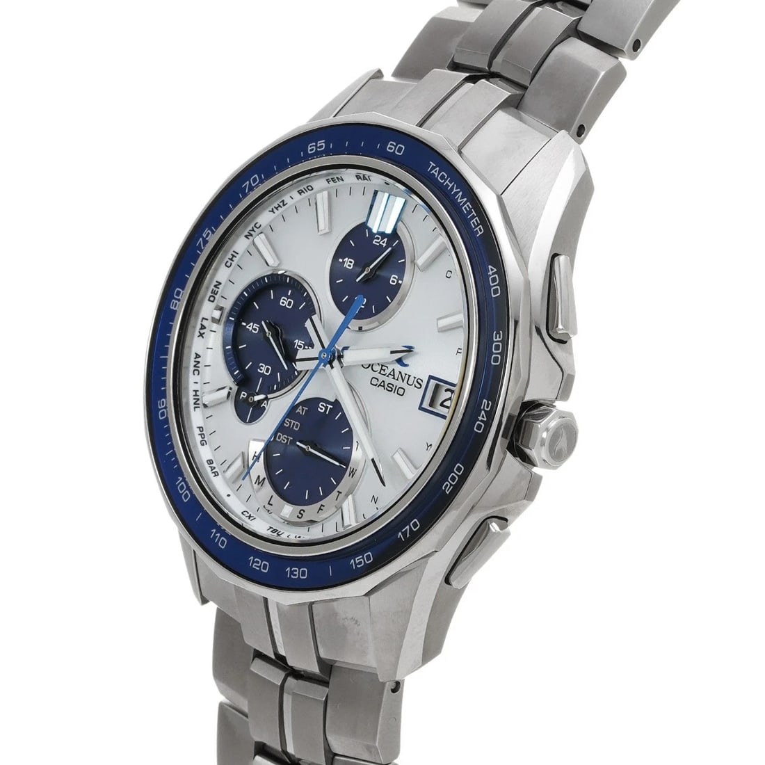 CASIO OCEANUS MANTA WHITE WATCH - 2