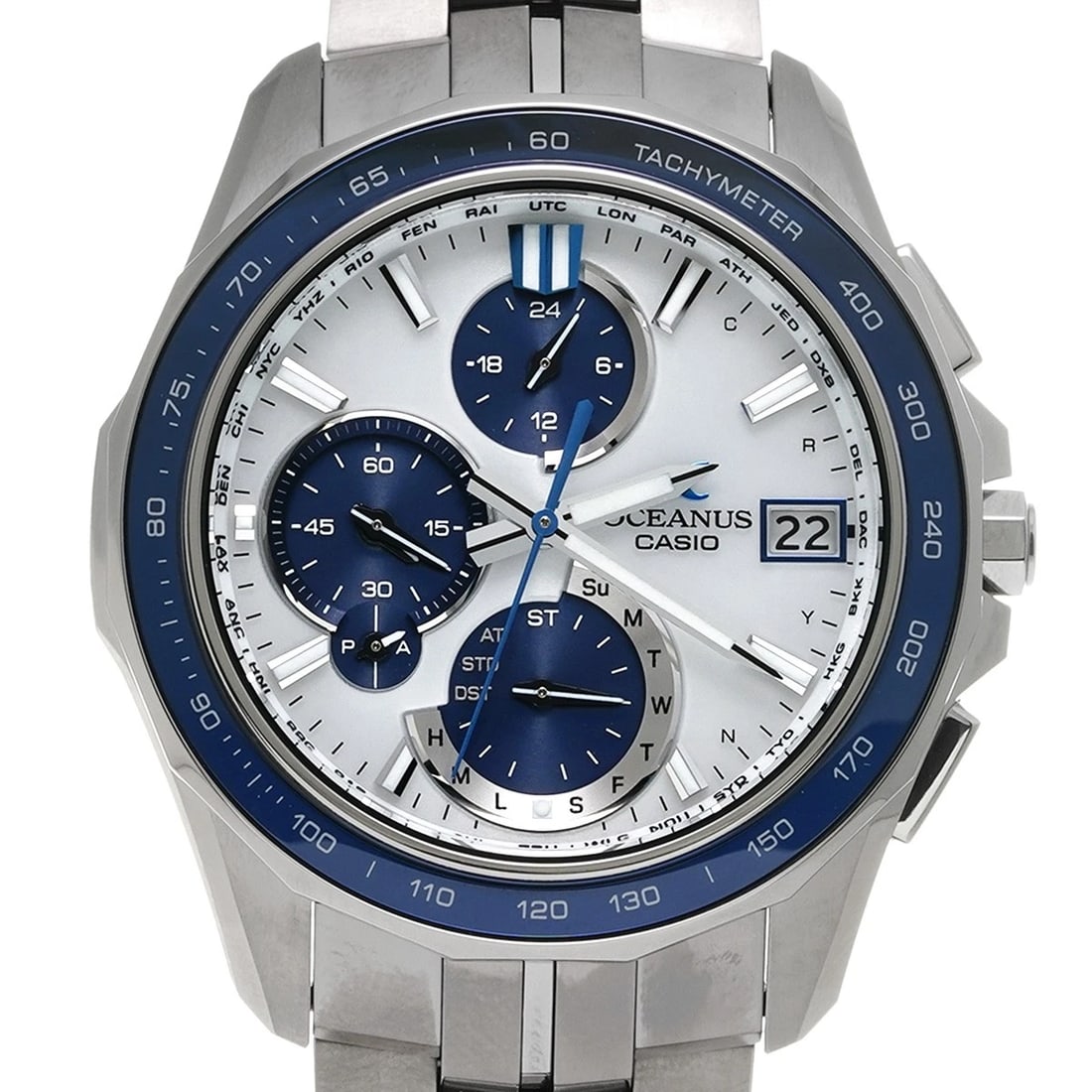 CASIO OCEANUS MANTA WHITE WATCH - 4
