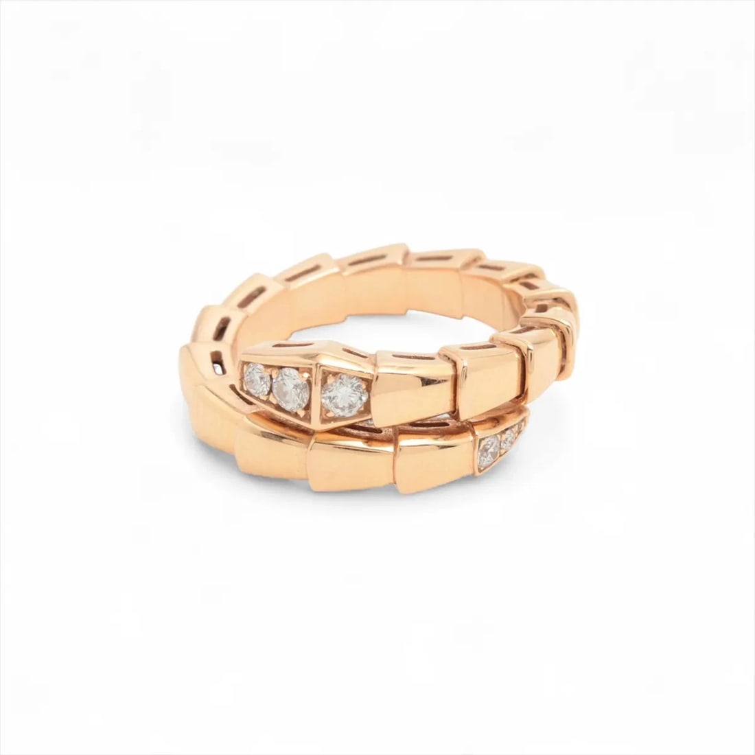 BVLGARI SERPENTI VIPER DIAMOND RING 750(PG) (1 of 2)