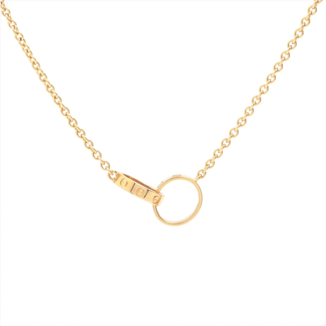 CARTIER BABY LOVE NECKLACE 750(YG): Cartier Baby Love Necklace 750(YG) Brand: Cartier Type/Style: Necklace Material: 750(YG PG WG), Color: YG PG WG Size: (CM) Chain length:44.6 (Inch) Chain Length:17.6inch Accessories: None