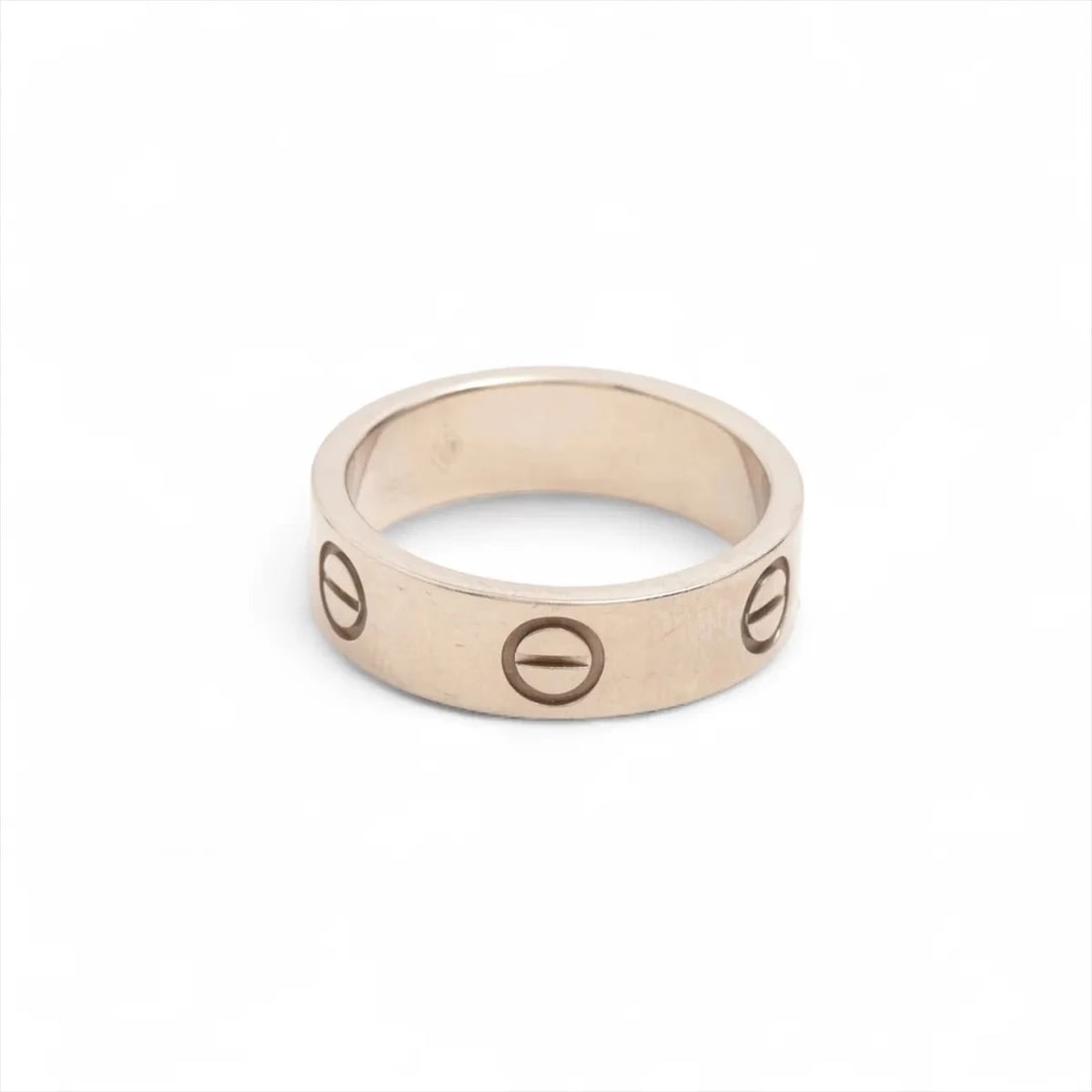 CARTIER LOVE RING 750(WG): Cartier Love Ring 750(WG) Brand: Cartier Type/Style: Ring Material: 750(WG), Color: WG Size: 5.75 - 6 US Accessories: None Accessories Notice: When purchasing pre-owned goods, please refer