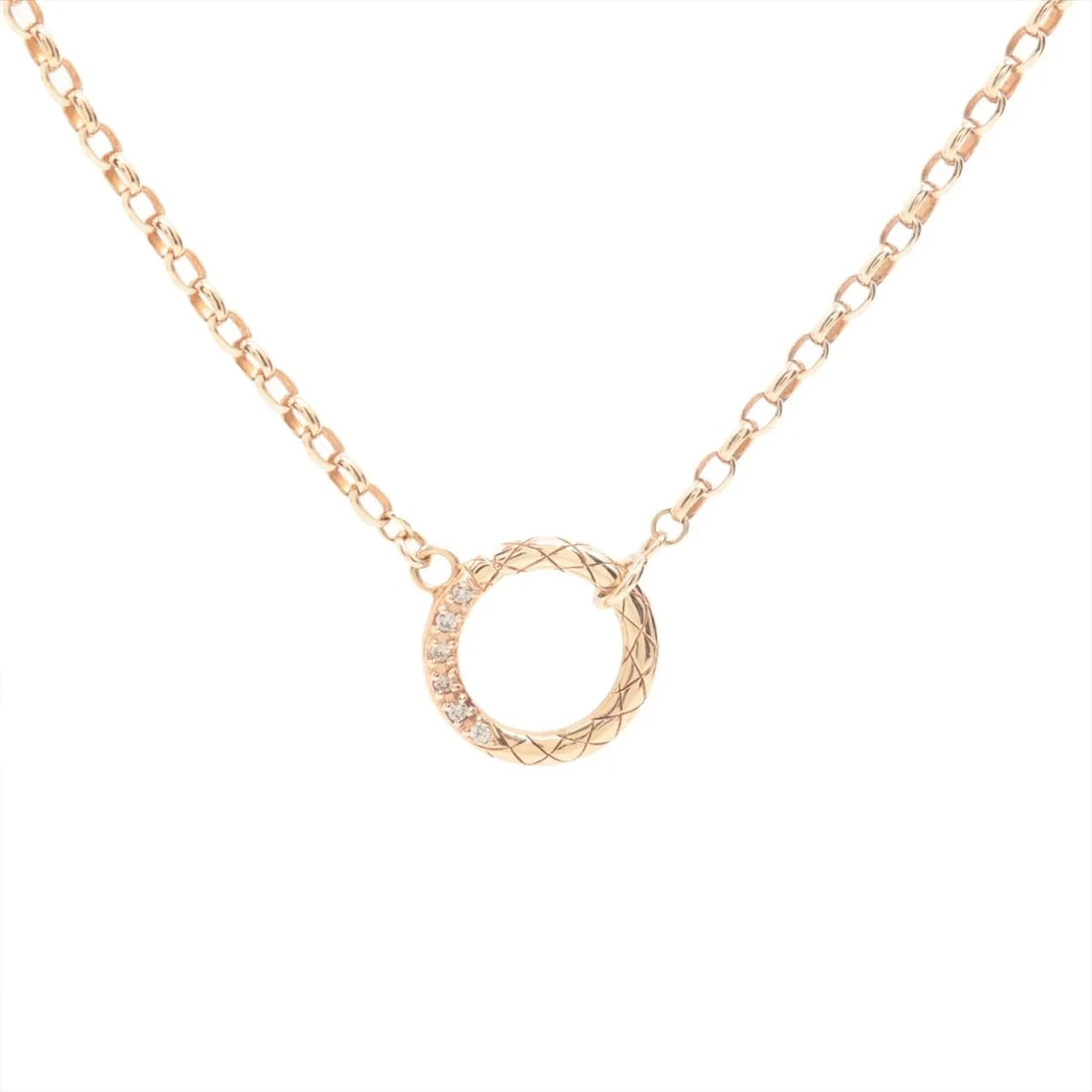 AGET DIAMOND NECKLACE K10(PG): aget diamond Necklace K10(PG) Brand: aget Type/Style: Necklace Material: K10(PG), Color: PG Size: (CM) Chain length:44.6 (Inch) Chain Length:17.6inch Accessories: None Accessories Notice: