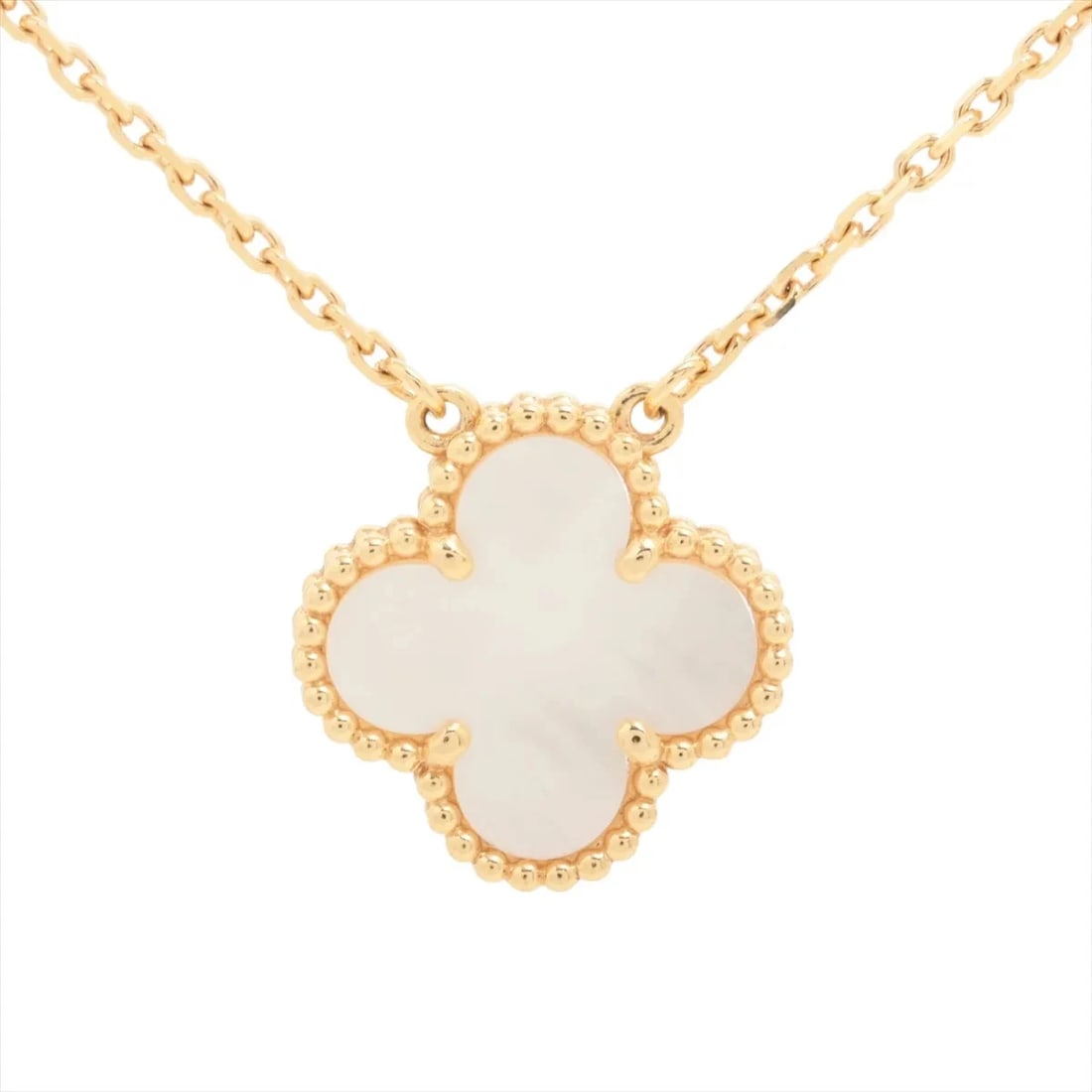 VAN CLEEF & ARPELS ALHAMBRA NECKLACE 750(YG): Van Cleef & Arpels Alhambra Necklace 750(YG) Brand: Van Cleef & Arpels Type/Style: Necklace Material: 750(YG), Color: YG Size: (CM) Chain length:42.1 (Inch) Chain Length:16.6inch Accessories: None
