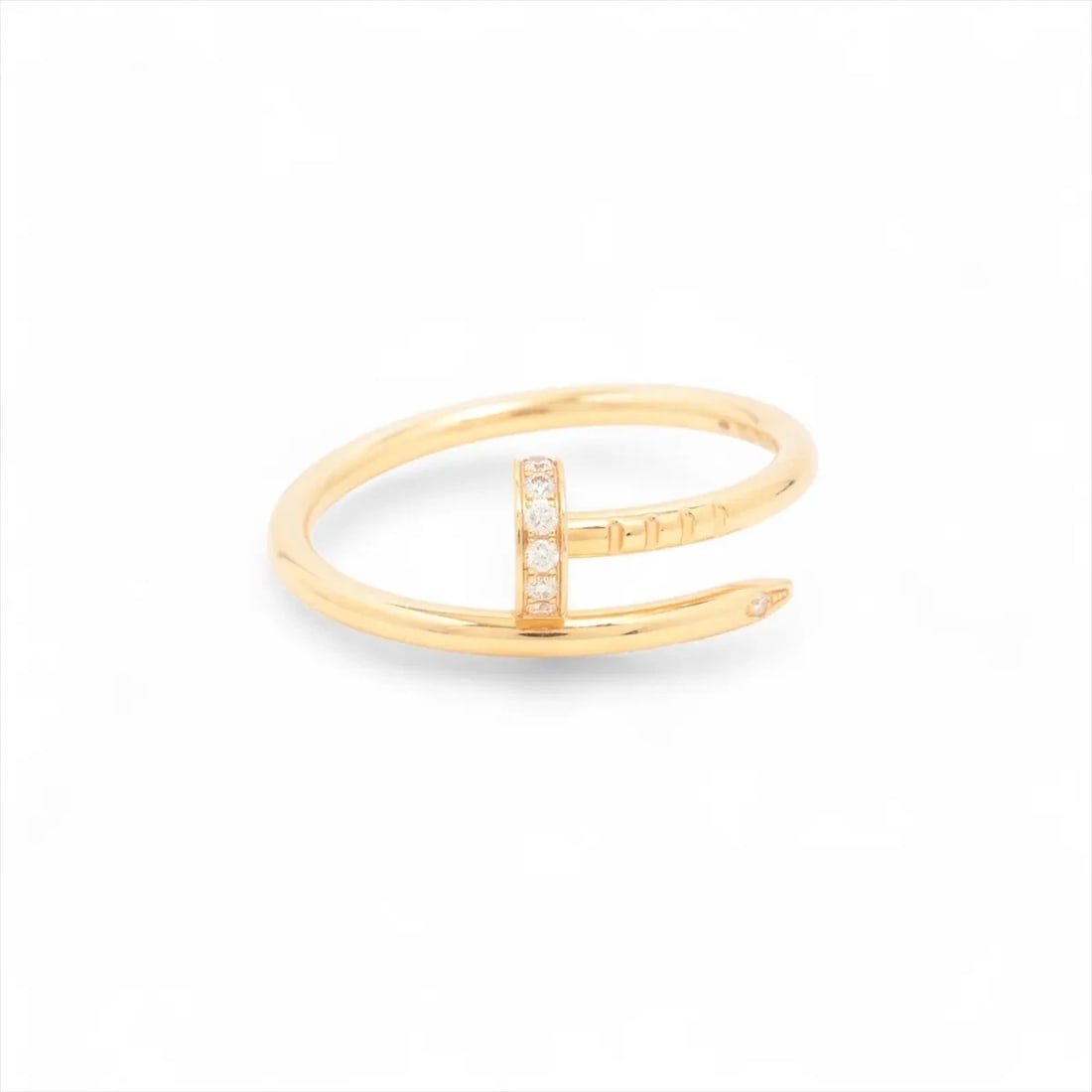 CARTIER JUSTE UN CLOU SM DIAMOND RING 750(YG) (1 of 2)