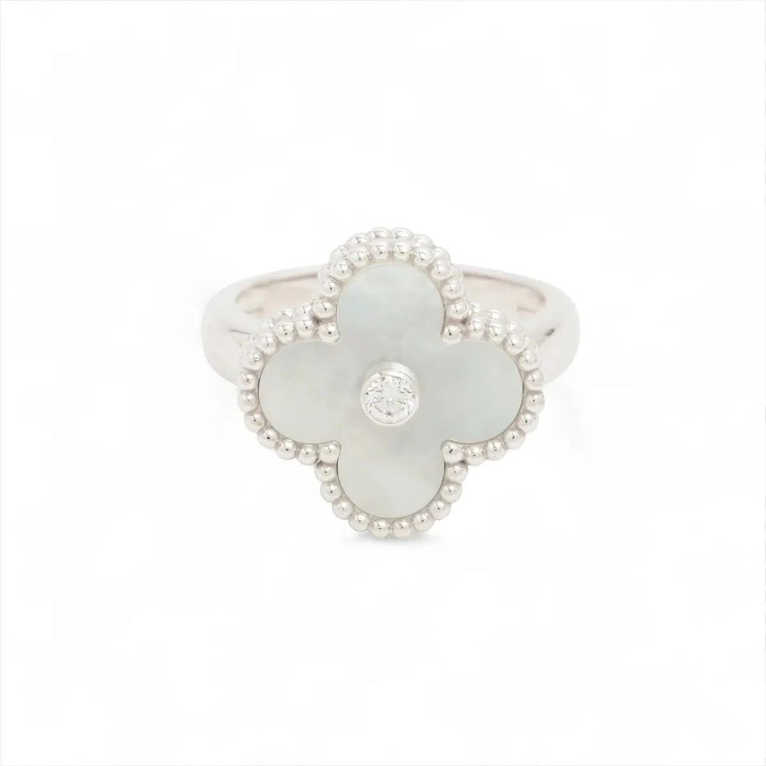 VAN CLEEF & ARPELS ALHAMBRA DIAMOND RING 750(WG) (1 of 2)