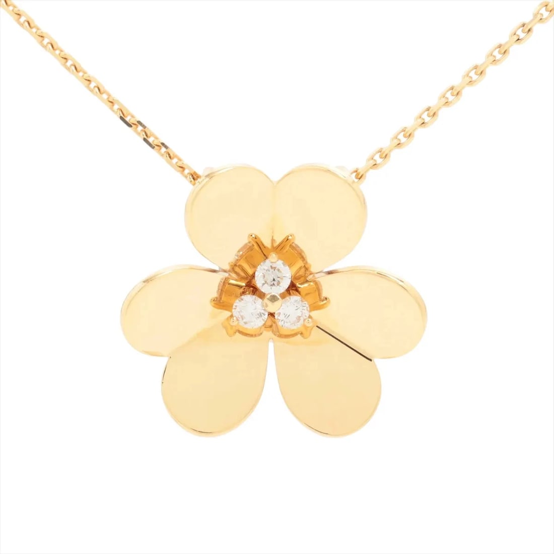 VAN CLEEF & ARPELS FRIVOLE VERY LARGE DIAMOND NECKLACE 750(YG): Van Cleef & Arpels Frivole Very large diamond Necklace 750(YG) Brand: Van Cleef & Arpels Type/Style: Necklace Material: 750(YG), Main Stone/Creation Natural Color: YG Size: (CM) Chain length:90.8