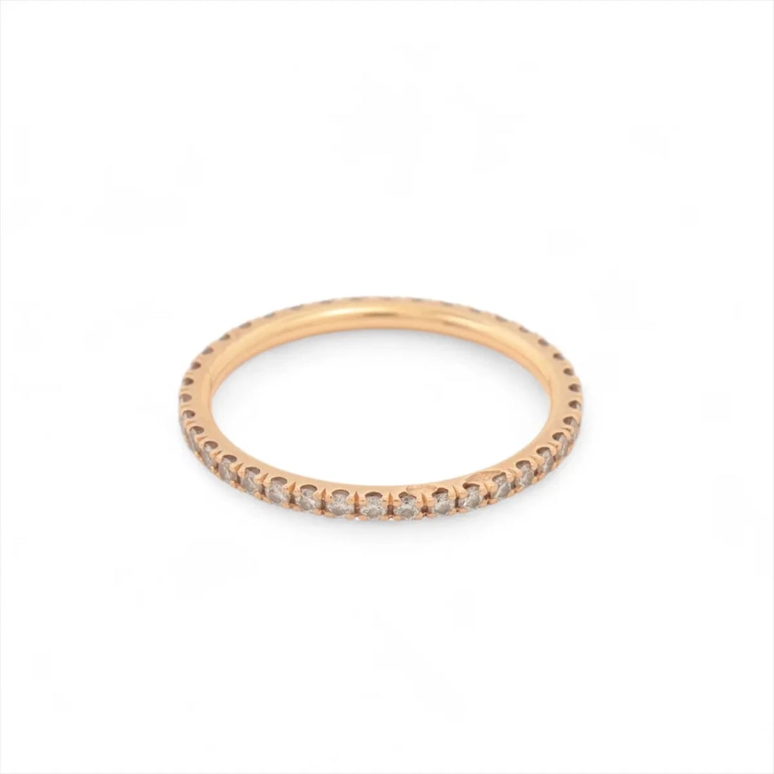 VAN CLEEF & ARPELS FELICITE ETERNITY DIAMOND RING 750(PG): Van Cleef & Arpels Felicite Eternity diamond Ring 750(PG) Brand: Van Cleef & Arpels Type/Style: Ring Material: 750(PG), Main Stone/Creation Natural Color: PG Size: 3.75 - 4 US Accessories: None