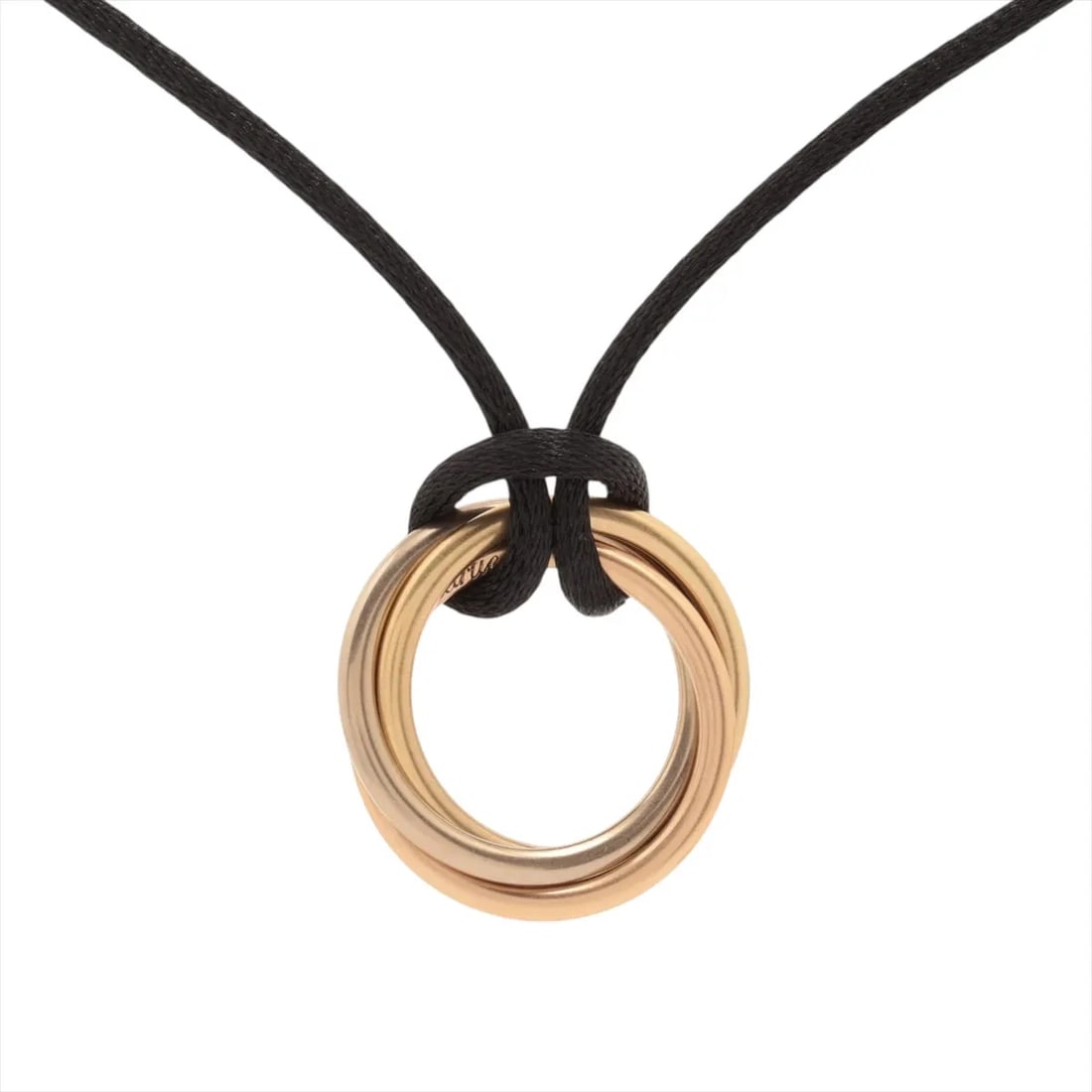 CARTIER TRINITY CODE NECKLACE 750(YG?PG?WG): Cartier Trinity Code Necklace 750(YG?PG?WG) Brand: Cartier Type/Style: Necklace Material: 750(YG PG WG), Color: YG PG WG Size: (CM) Chain length:60 Accessories: None Accessories Notice: Wh
