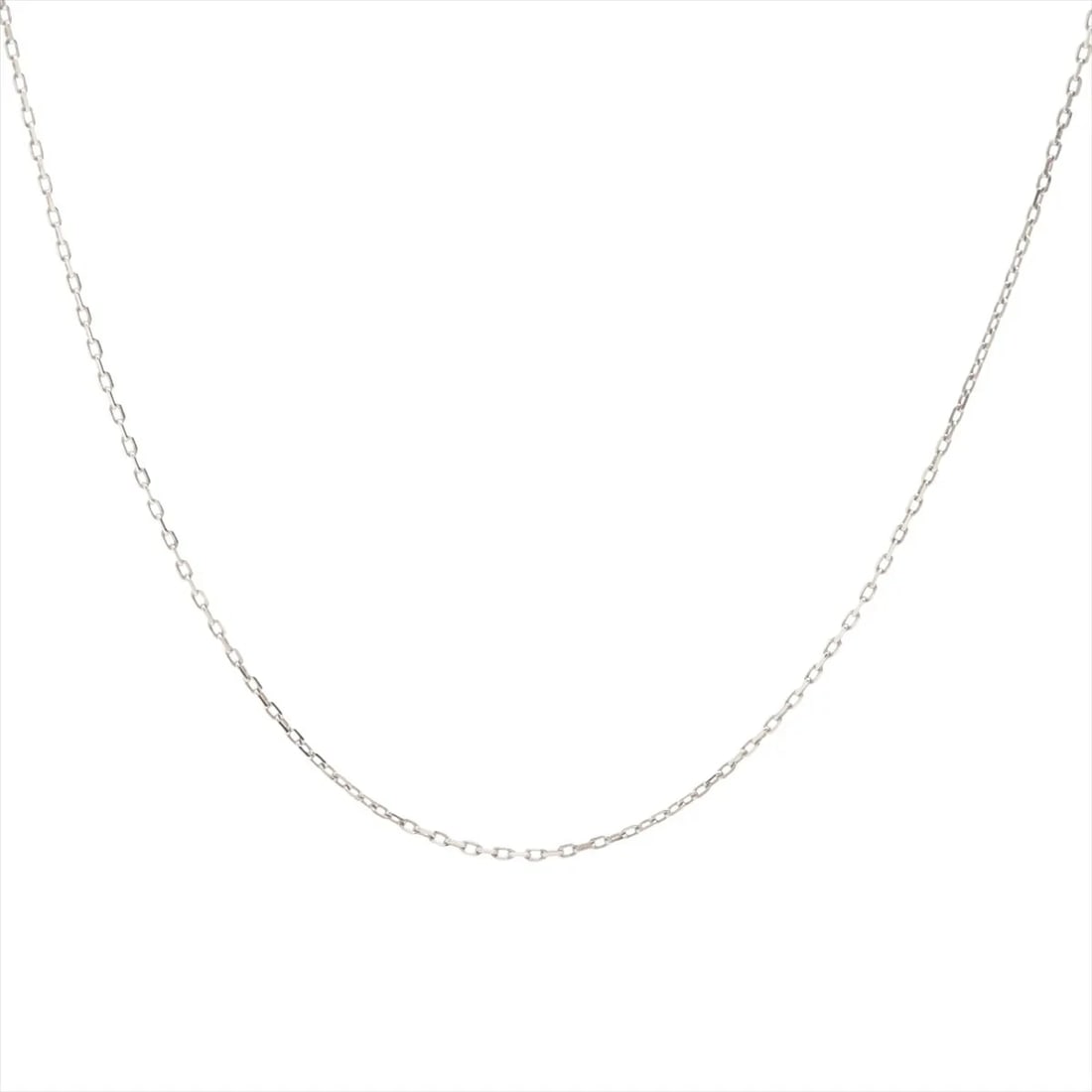 CARTIER NECKLACE CHAIN 750(WG): Cartier Necklace chain 750(WG) Brand: Cartier Type/Style: Necklace Material: 750(WG), Color: WG Size: (CM) Chain length:46 Accessories: None Accessories Notice: When purchasing pre-owned goods,