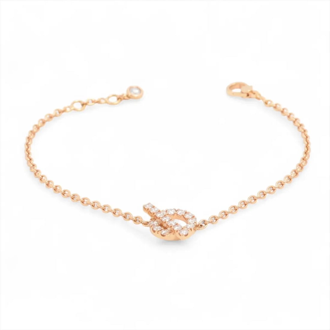 HERMES FINESSE DIAMOND BRACELET 750(PG): Hermes Finesse diamond Bracelet 750(PG) Brand: Hermes Type/Style: Bracelet Material: 750(PG), Main Stone/Creation Natural Color: (PG) Size: (CM) Bracelet length:17 Accessories: None Access