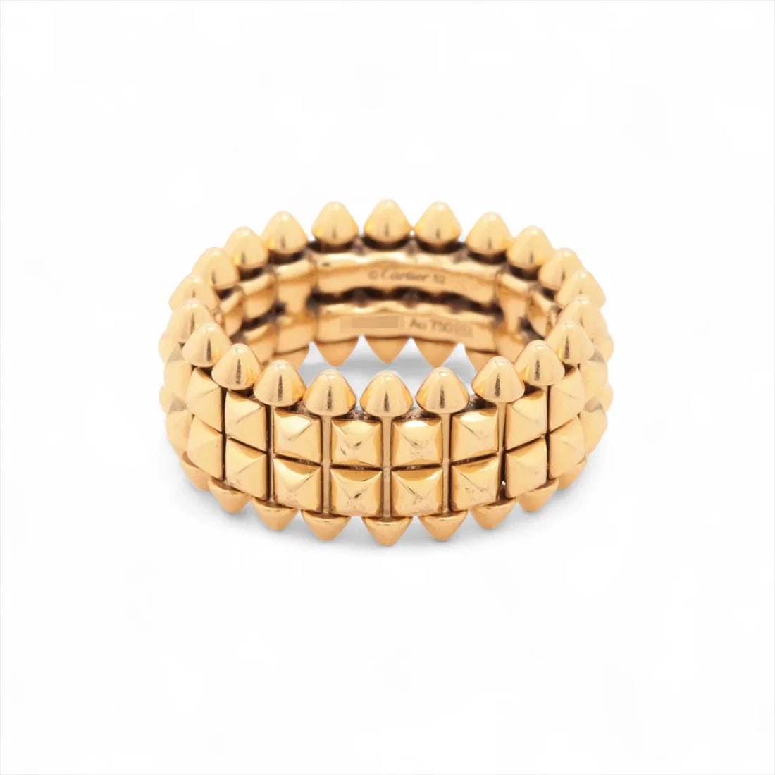 CARTIER CRASHING DOO CARTIER RING 750(YG): Cartier crashing Doo Cartier Ring 750(YG) Brand: Cartier Type/Style: Ring Material: 750(YG), Color: YG Size: 5 - 5.25 US Accessories: None Accessories Notice: When purchasing pre-owned goods, please