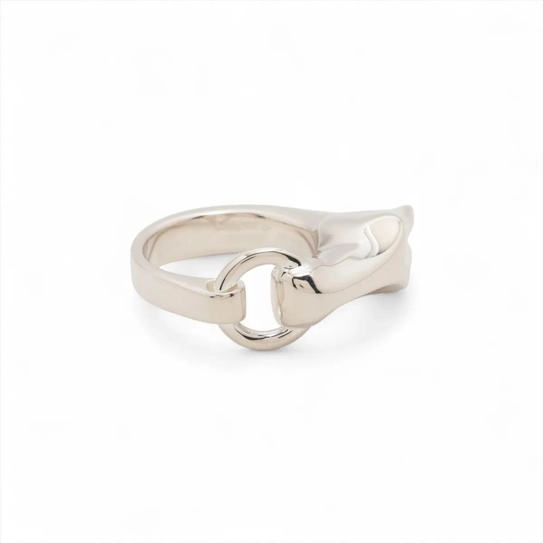HERMES GALOP RING SILVER: Hermes Galop Ring Silver Brand: Hermes Type/Style: Ring Material: 925, Color: Silver Size: 6.25 - 6.5 US Accessories: None Accessories Notice: When purchasing pre-owned goods, please refer to the