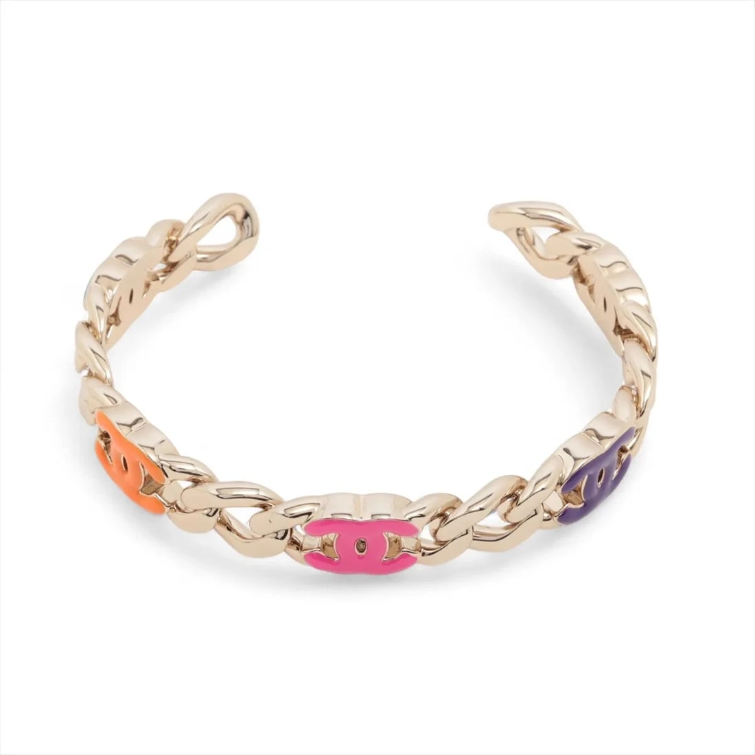 CHANEL COCO MARK B24C BANGLE GP GOLD: Chanel Coco Mark B24C Bangle GP Gold Brand: Chanel Type/Style: Bracelet Material: GP, Color: Gold Size: (CM) Bracelet length:15 Accessories: None Accessories Notice: When purchasing pre-owned goods,