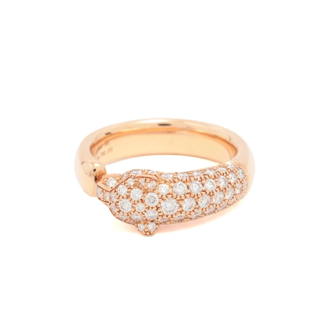 CARTIER PANTHERE DOO CARTIER DIAMOND EMERALD RING 750(PG): Cartier Panthere Doo Cartier diamond Emerald Ring 750(PG) Brand: Cartier Type/Style: Ring Material: 750(PG), Main Stone/Creation Onyx Natural Color: PG Size: 5 - 5.25 US Accessories: None Accessories