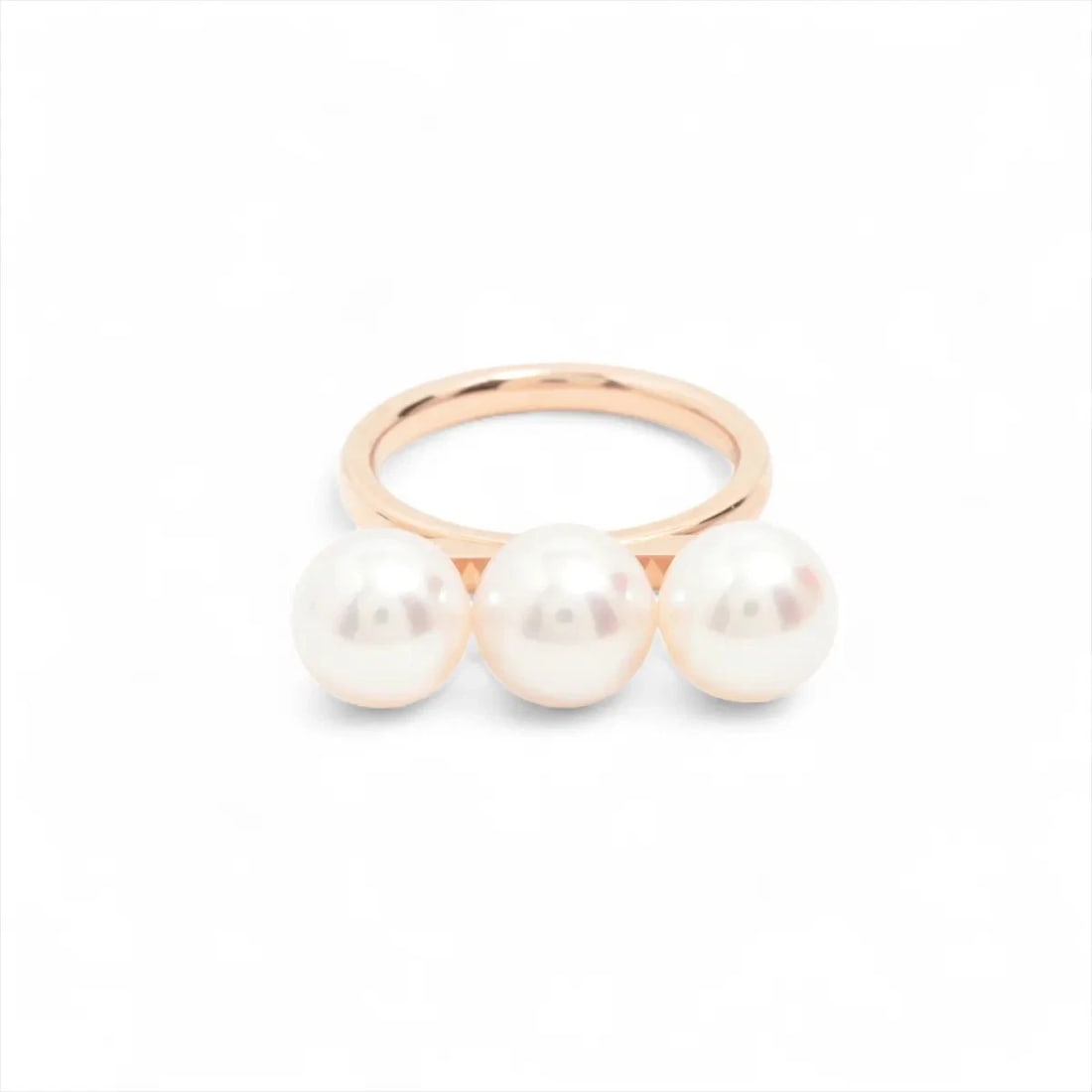 TASAKI BALANCE NEO PEARL RING 750(PG): TASAKI Balance Neo Pearl Ring 750(PG) Brand: TASAKI Type/Style: Ring Material: 750(PG), Color: PG Size: 6 US Accessories: None Accessories Notice: When purchasing pre-owned goods, please refer to the