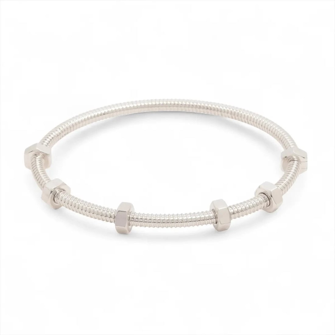 CARTIER ECCLE DOO CARTIER BRACELET 750(WG): Cartier Eccle Doo Cartier Bracelet 750(WG) Brand: Cartier Type/Style: Bracelet Material: 750(WG), Color: WG Size: (CM) Bracelet length:16.3 Accessories: None Accessories Notice: When purchasing
