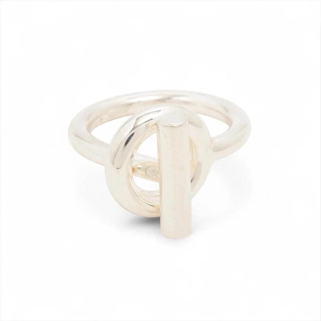 HERMES ECHAPE MM RING: Hermes Echape MM Ring Brand: Hermes Type/Style: Ring Material: 925, Color: Silver Size: (CM) Size Number:#16(JP Size) Accessories: None Accessories Notice: When purchasing pre-owned goods,