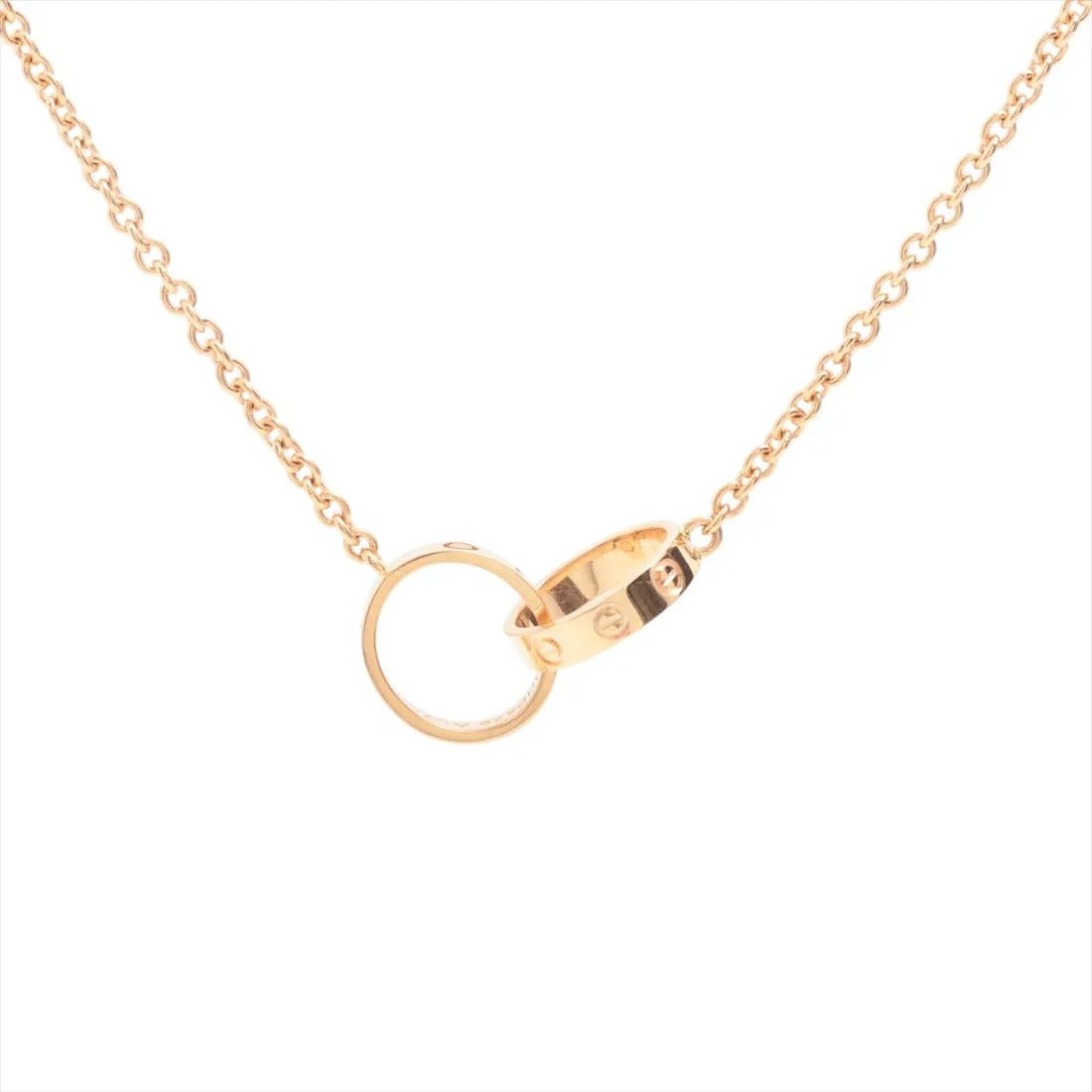 CARTIER BABY LOVE NECKLACE 750(PG): Cartier Baby Love Necklace 750(PG) Brand: Cartier Type/Style: Necklace Material: 750(PG), Color: PG Size: (CM) Chain length:44.1 Accessories: None Accessories Notice: When purchasing pre-owned goods,