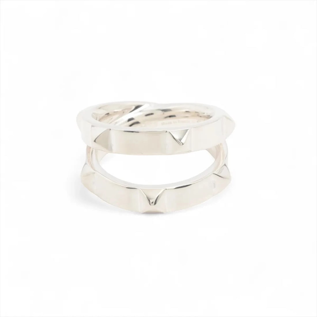 HERMES CRUDU H RING 925 SILVER: Hermes Crudu H Ring 925 Silver Brand: Hermes Type/Style: Ring Material: 925, Color: Silver Size: 7.25 US Accessories: None Accessories Notice: When purchasing pre-owned goods, please refer