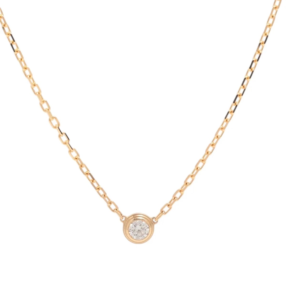 CARTIER D'AMOUR SM DIAMOND NECKLACE 750(YG): Cartier D'amour SM diamond Necklace 750(YG) Brand: Cartier Type/Style: Necklace Material: 750(YG), Main Stone/Creation Natural Color: YG Size: (CM) Chain length:41.3 Accessories: None Accessories