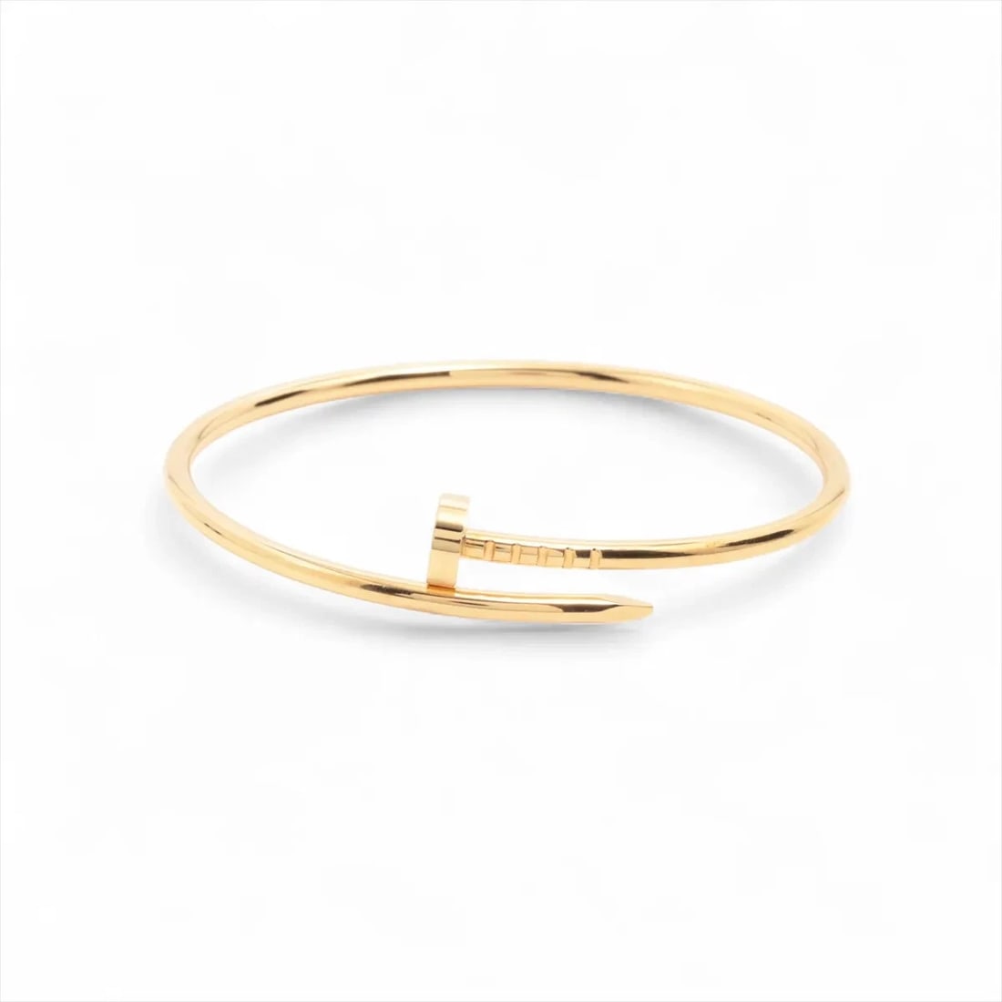 CARTIER JUSTE UN CLOU SM BRACELET 750(YG): Cartier Juste un Clou SM Bracelet 750(YG) Brand: Cartier Type/Style: Bracelet Material: 750(YG), Color: YG Size: (CM) Bracelet length:15 Accessories: None Accessories Notice: When purchasing