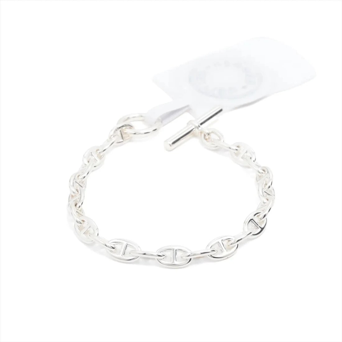 HERMES CHAINE D'ANCRE TPM BRACELET 22 FRAMES 925 SILVER: Hermes CHAINE d'Ancre TPM Bracelet 22 frames 925 Silver Brand: Hermes Type/Style: Bracelet Material: 925, Color: Silver Size: (CM) Bracelet length:13.5 Accessories: None Accessories Notice