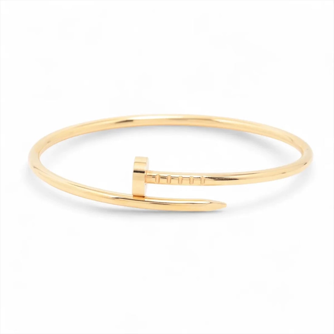 CARTIER JUSTE UN CLOU SM BRACELET 750(YG): Cartier Juste un Clou SM Bracelet 750(YG) Brand: Cartier Type/Style: Bracelet Material: 750(YG), Color: YG Size: (CM) Bracelet length:14.9 Accessories: None Accessories Notice: When purcha