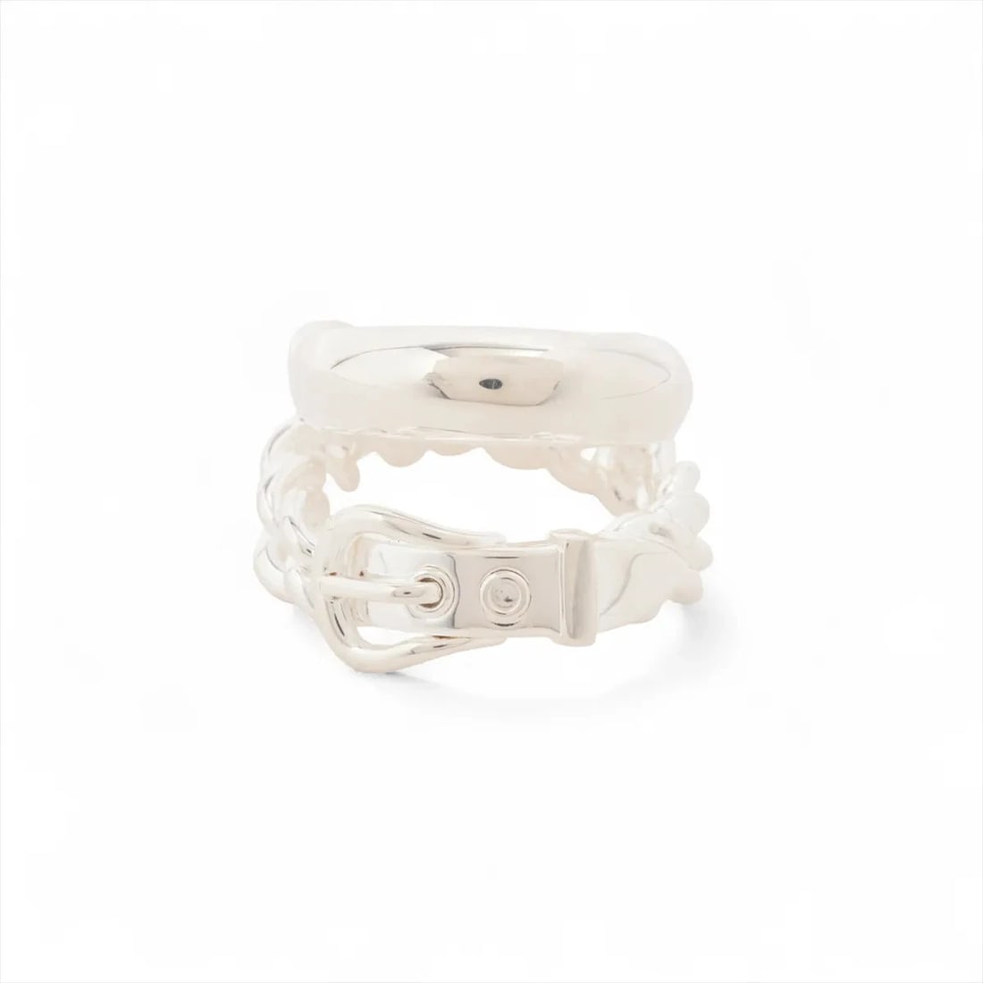 HERMES BOOKLE SERIE UNFLEXIBL RING 925 SILVER: Hermes Bookle Serie Unflexibl Ring 925 Silver Brand: Hermes Type/Style: Ring Material: 925, Color: Silver Size: 4.75 - 5 US Accessories: None Accessories Notice: When purchasing pre-owned