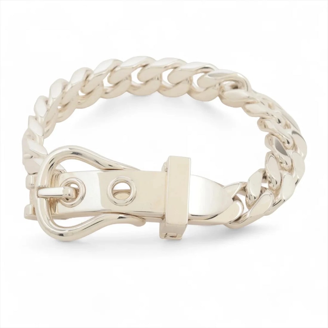 HERMES BOUCLES SERIE BRACELET: Hermes Boucles Serie Bracelet Brand: Hermes Type/Style: Bracelet Material: 925, Color: Silver Size: (CM) Bracelet length:15.5 Accessories: None Accessories Notice: When purchasing pre-owned goods,