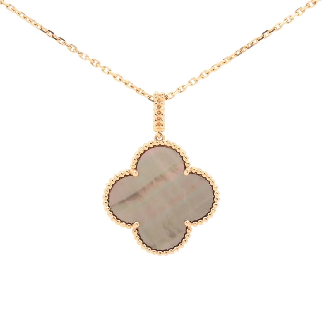 VAN CLEEF & ARPELS MAGIC ALHAMBRA LONG GRAY NECKLACE 750(PG): Van Cleef & Arpels Magic Alhambra Long Gray Necklace 750(PG) Brand: Van Cleef & Arpels Type/Style: Necklace Material: 750(PG), Color: PG Size: (CM) Chain length:91.2 Accessories: None Acce