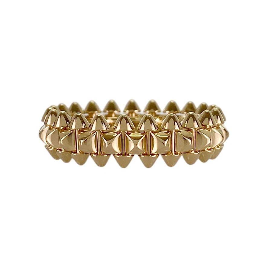 CARTIER CLASH DE CARTIER SM YELLOW GOLD RING: Cartier Clash de Cartier SM Yellow gold Ring Brand: Cartier Type/Style: Ring Material: 18K Yellow Gold, Color: Gold Size: 6.5-7 US Accessories: None Accessories Notice: When purchasing pre