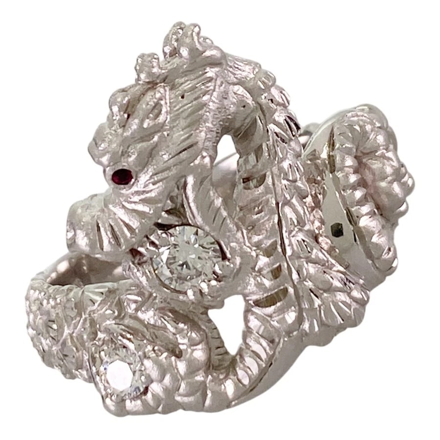 RING WHITE GOLD DIAMOND RUBY (1 of 7)