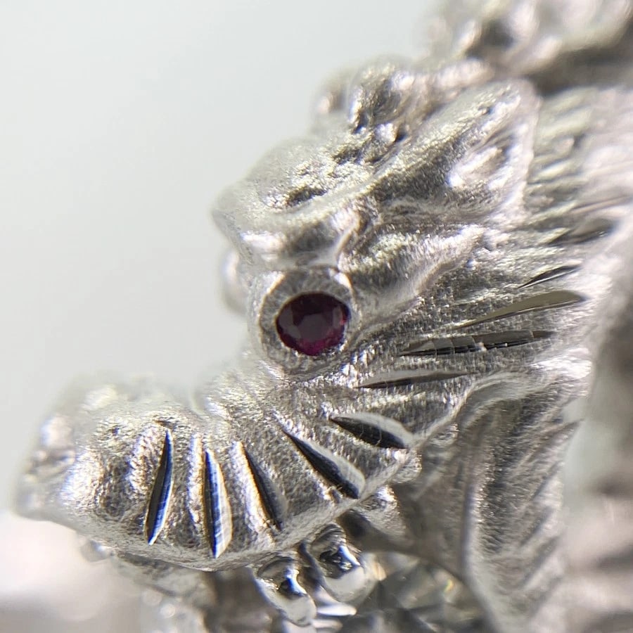 RING WHITE GOLD DIAMOND RUBY - 7