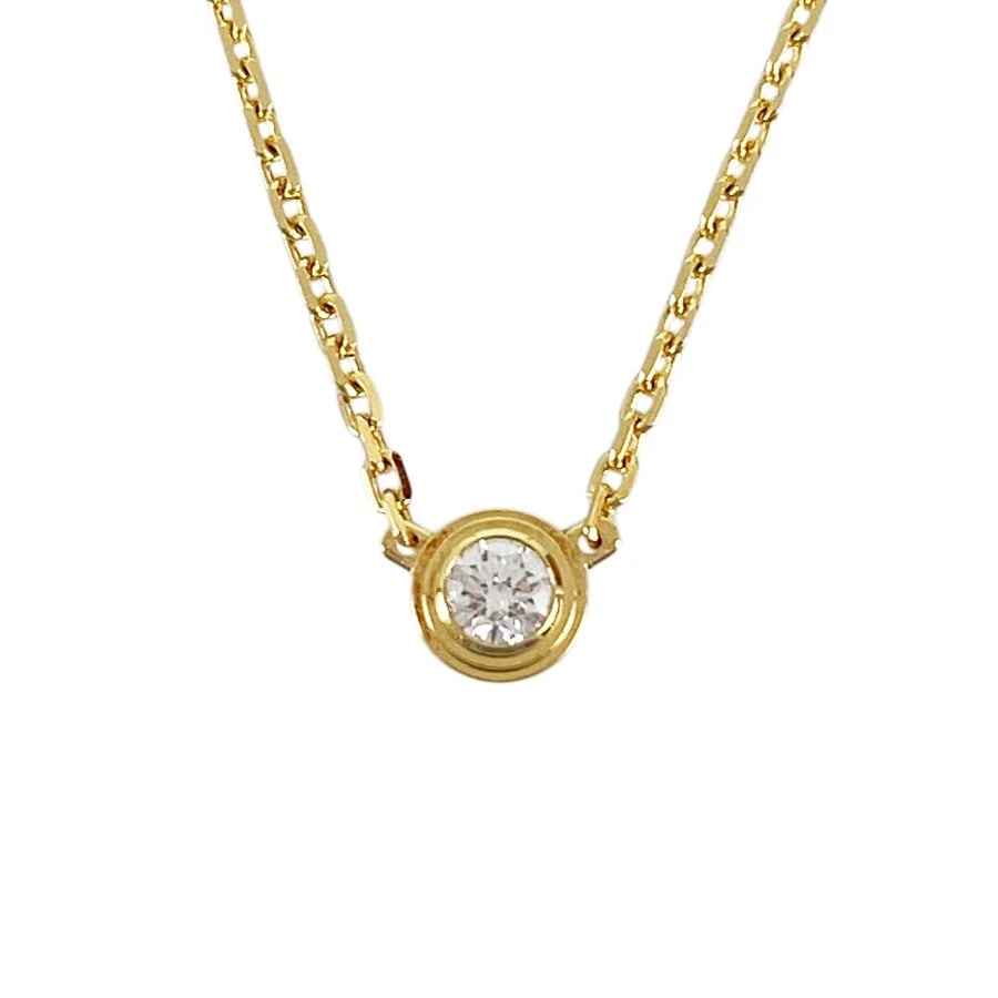 CARTIER DAMOUR XS YELLOW GOLD DIAMOND NECKLACE: Cartier Damour XS Yellow gold Diamond Necklace Brand: Cartier Type/Style: Necklace Material: 18K Yellow Gold, Main Stone/Creation Natural Color: Gold Size: Top size:3.7mm Necklace full length:41cm