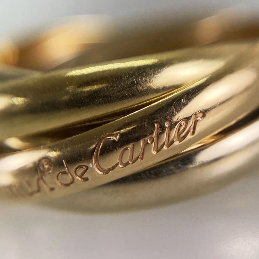 CARTIER TRINITY YELLOW GOLD RING - 6