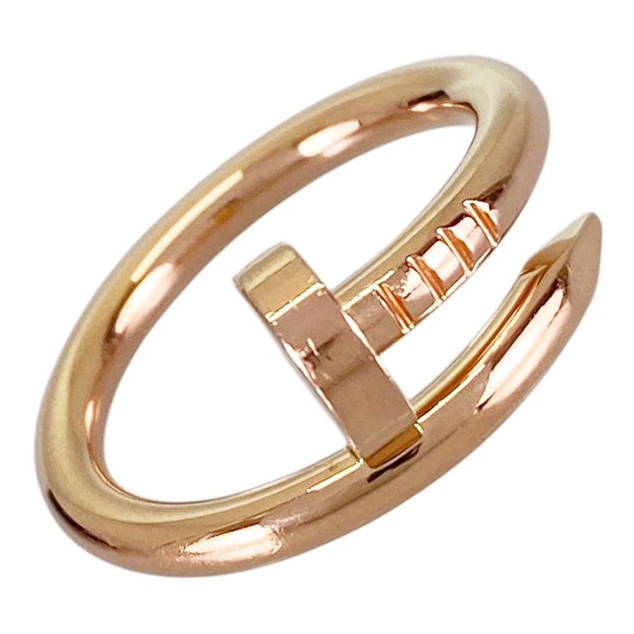 CARTIER JUSTE UN CLOU ROSE GOLD RING: Cartier Juste un Clou Rose gold Ring Brand: Cartier Type/Style: Ring Material: 18K Rose Gold, Color: Rose Gold Size: 6.5 US Accessories: None Accessories Notice: When purchasing pre-owned goods,