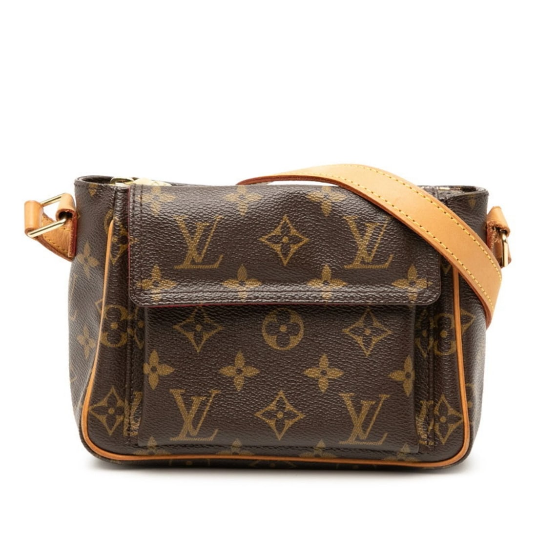 LOUIS VUITTON MONOGRAM VIVACITE PM CROSSBODY SHOULDER BAG: Louis Vuitton Monogram Vivacite PM Crossbody Shoulder Bag Brand: Louis Vuitton Type/Style: Shoulder bag Material: PVC/Leather Color: Brown Size: (HxWxD)13cm x 18cm x 8cm / 5.11'' x 7.08'' x 3.14''