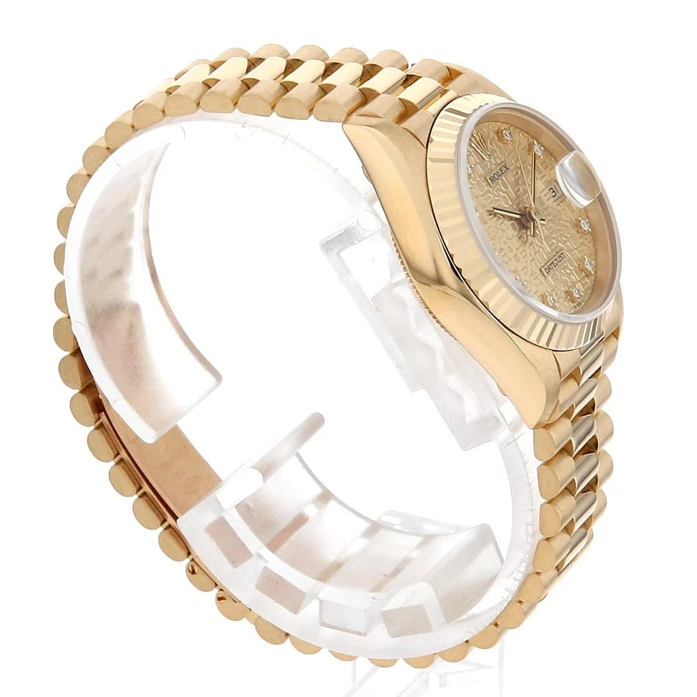 ROLEX DIAMOND CHAMPAGNE WATCH - 3