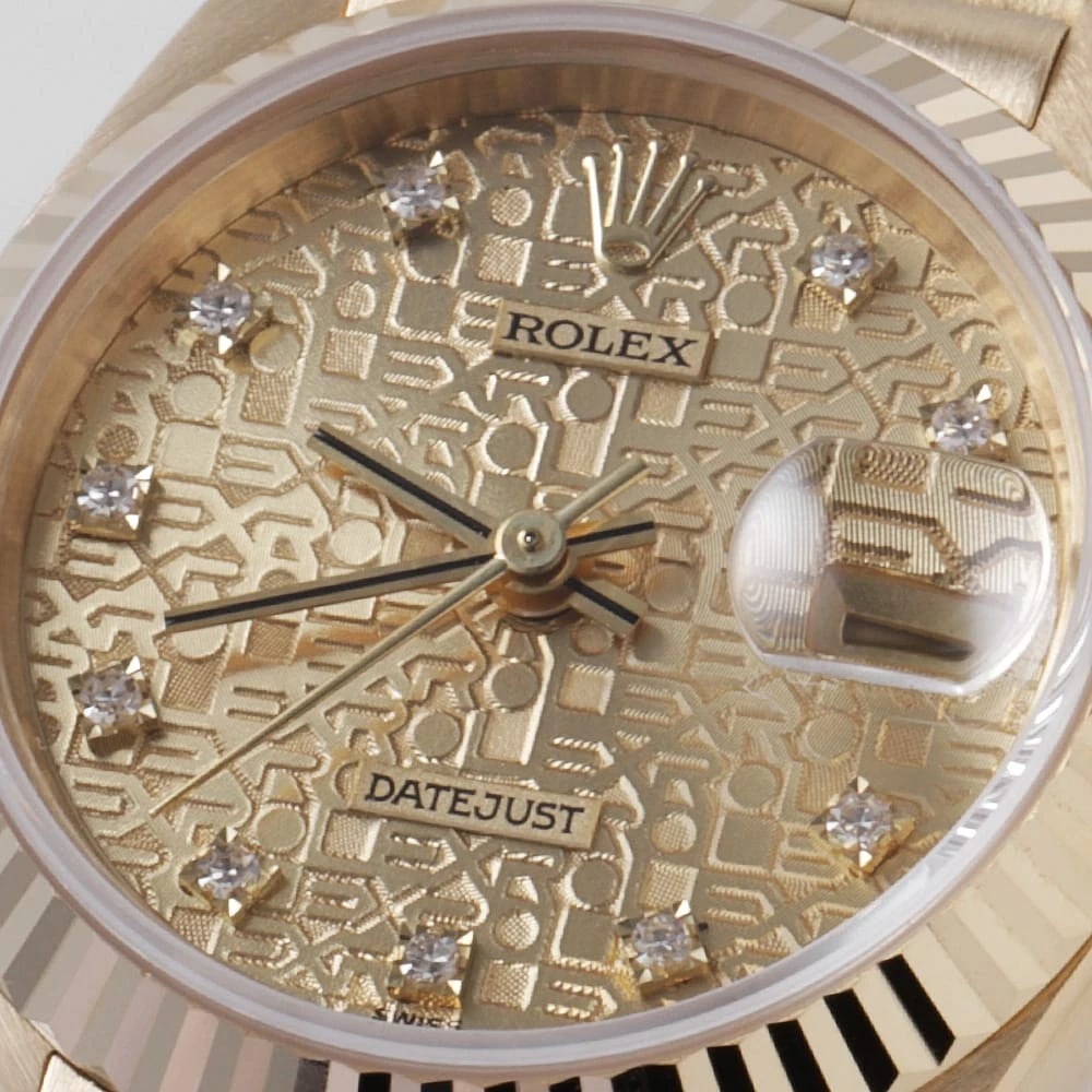 ROLEX DIAMOND CHAMPAGNE WATCH - 4